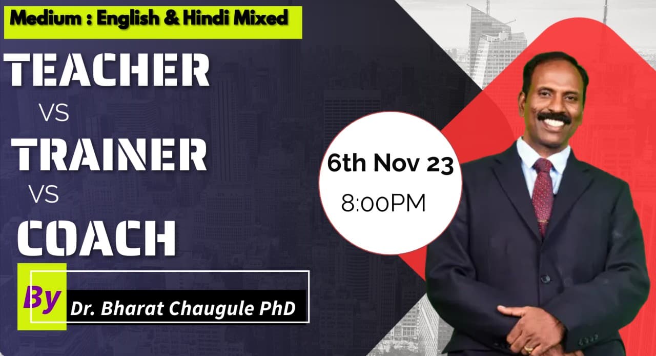 WEBNARS Teacher vs Trainer vs Coach